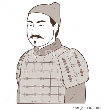昔の中国の男性兵士っぽい人 昔の中国の男性兵士っぽい人 136303008