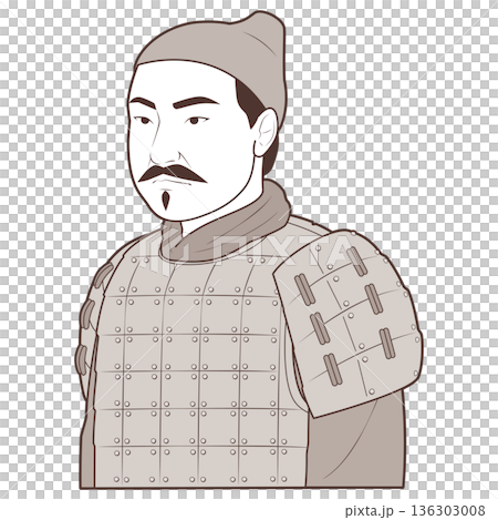 A man who looks like an old Chinese soldier 136303008