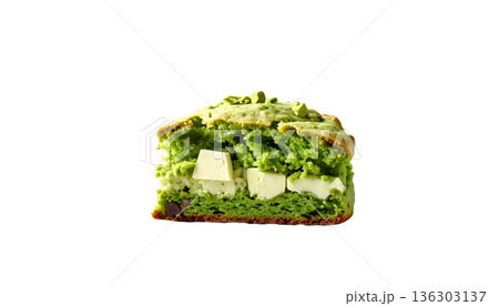 抹茶ホワイトチョコスコーンのイラスト 136303137