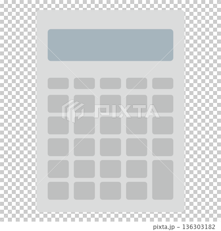 シンプルな電卓のイラスト 136303182