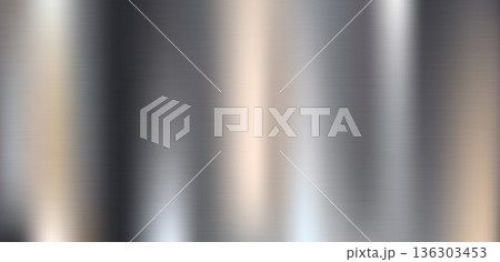 Silver Brushed Stainless Steel Vertical Grain Texture Background Silver Brushed Stainless Steel Vertical Grain Texture Background 136303453