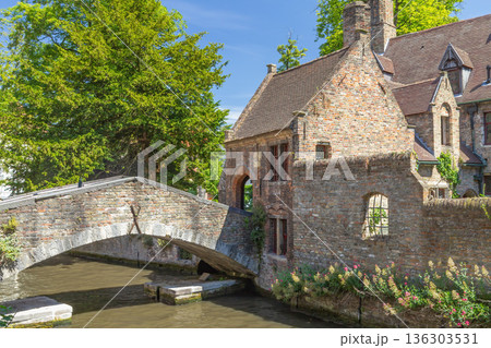 Boniface Bridge. Old Town of Bruges. Belgium. Boniface Bridge. Old Town of Bruges. Belgium. 136303531