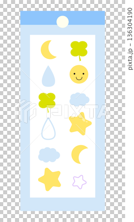 Cute sticker illustration Cute sticker illustration 136304190