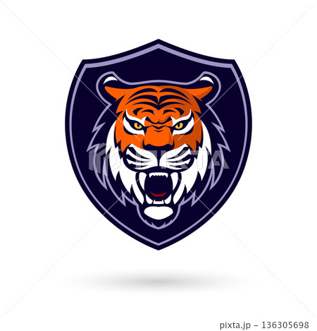 Tiger Mascot Logo 136305698