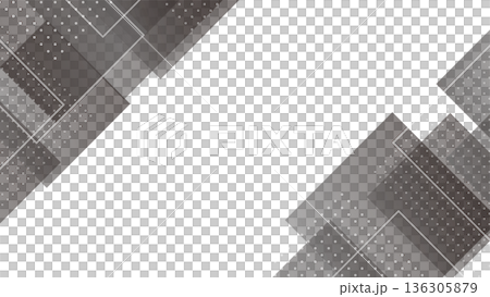 IT企業向け黒グラデーションのフレーム背景 16:9 136305879