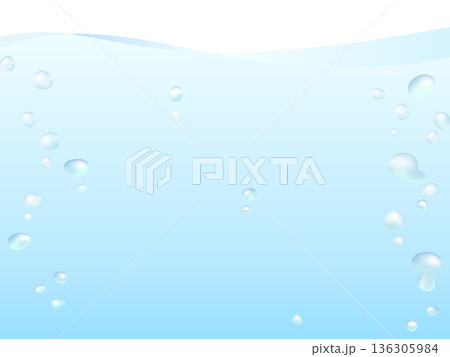 青色の揺らめく波の背景素材4:3 青色の揺らめく波の背景素材4:3 136305984