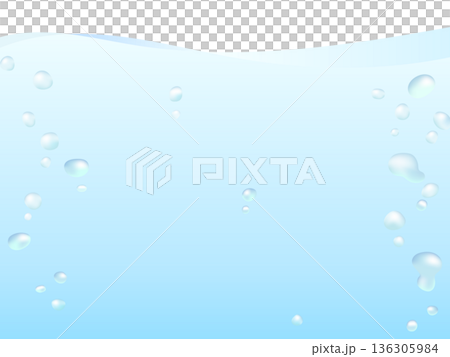 青色の揺らめく波の背景素材4:3 青色の揺らめく波の背景素材4:3 136305984