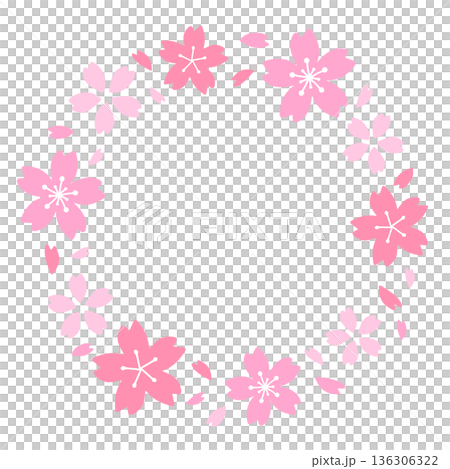 簡易櫻花花環 136306322