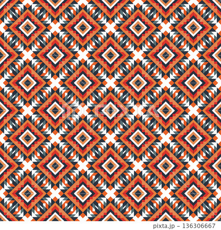 ethnic seamless pattern with aztec ornament. vector illustration. ethnic seamless pattern with aztec ornament. vector illustration. 136306667