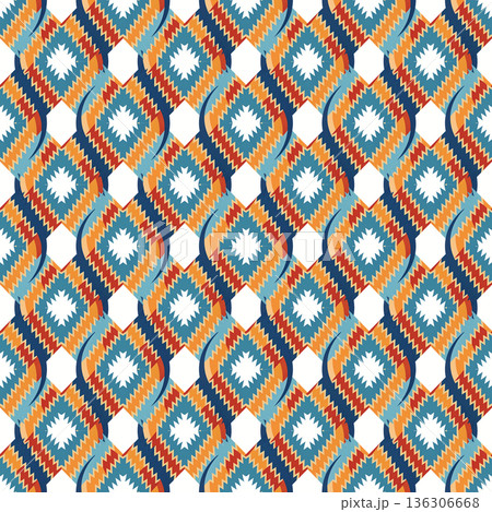 ethnic seamless pattern with aztec ornament. vector illustration. ethnic seamless pattern with aztec ornament. vector illustration. 136306668