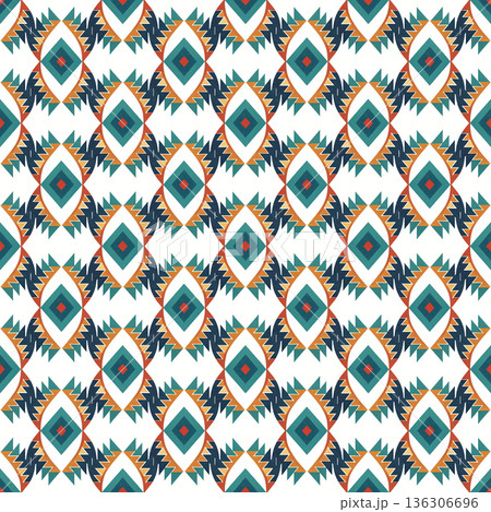 ethnic seamless pattern with aztec ornament. vector illustration. ethnic seamless pattern with aztec ornament. vector illustration. 136306696