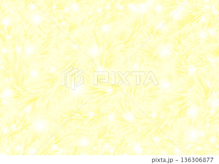 ファーのふわふわ背景素材　イエロー系 136306877