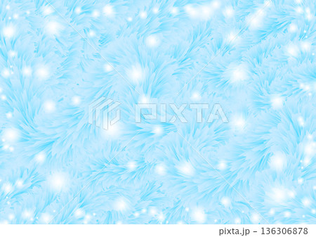 ファーのふわふわ背景素材　ブルー系 136306878