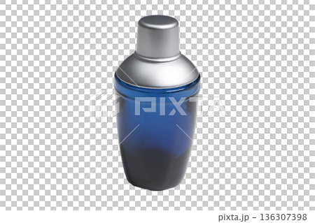 a blue glass bottle a blue glass bottle 136307398