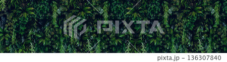 Herb wall, plant wall, natural green wallpaper and background. Herb wall, plant wall, natural green wallpaper and background. 136307840