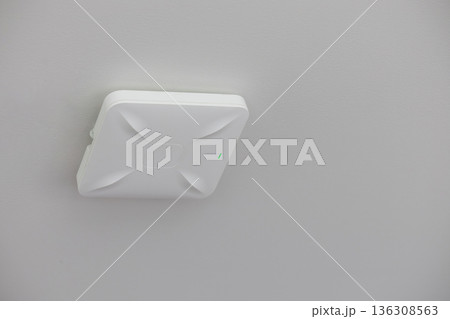 wireless router for network, hang on the ceiling. world wide network technology wireless router for network, hang on the ceiling. world wide network technology 136308563