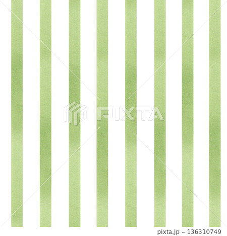 Striped pattern. Watercolor light green stripes on a white background. Good for postcards, invitations, greeting cards, wallpaper, textiles Striped pattern. Watercolor light green stripes on a white background. Good for postcards, invitations, greeting cards, wallpaper, textiles 136310749