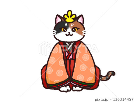 お雛様の三毛猫 お雛様の三毛猫 136314457