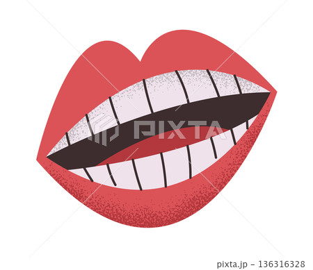 Bright smile with healthy teeth Bright smile with healthy teeth 136316328