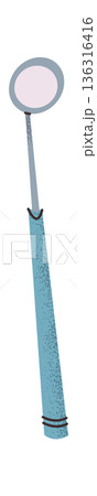 Dental mirror stomatology instrument sticker 136316416