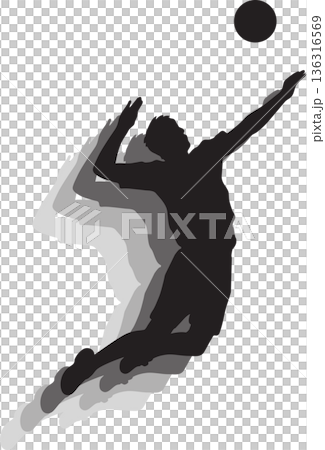 バレーボール 136316569
