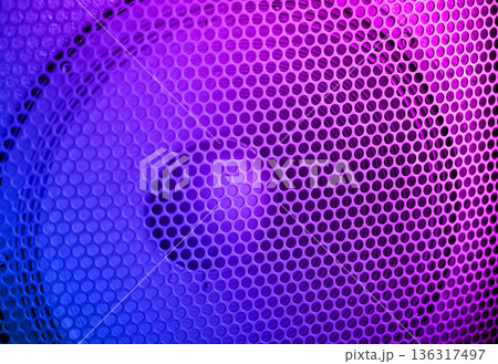 Sound Speaker grill texture. Neon gradient tone 136317497