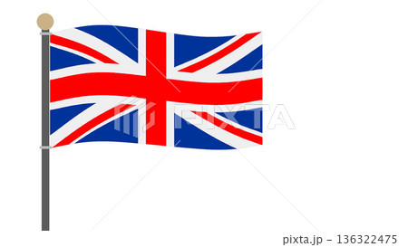 国旗　イギリス 136322475