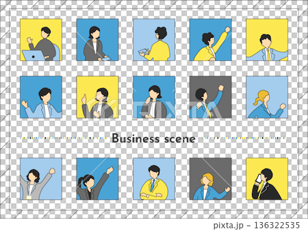 商業場景人物圖示集合 136322535