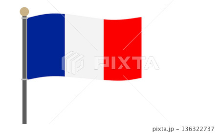国旗　フランス 136322737