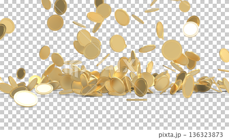 降ってくるゴールドコイン CG 降ってくるゴールドコイン CG 136323873