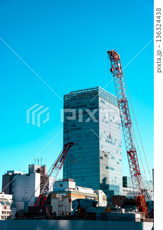 東京都市風景 新宿駅西口の再開発工事 2026.01　i-3 ライトカラー 136324438