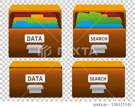 データベース・アーカイブ・情報管理のイメージイラスト 136325142