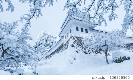 郡上八幡城（冬） 136326560