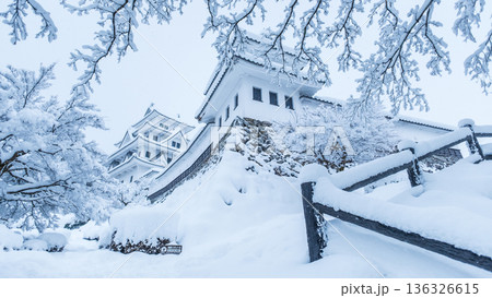 郡上八幡城（冬） 136326615