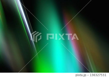 Dark futuristic background with vibrant green aurora light leaks and smooth organic motion blur reflection Dark futuristic background with vibrant green aurora light leaks and smooth organic motion blur reflection 136327531