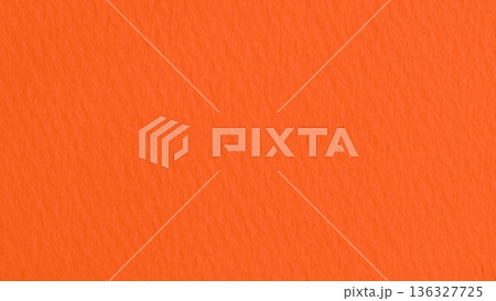 オレンジ色の紙のある背景素材 朱色 テクスチャー オレンジ色の紙のある背景素材 朱色 テクスチャー 136327725