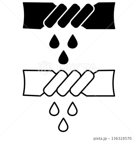 Squeeze icon. Squeeze wet laundry sign. Twirling fabric for dry symbol. Washing machine function. flat style. Squeeze icon. Squeeze wet laundry sign. Twirling fabric for dry symbol. Washing machine function. flat style. 136328570