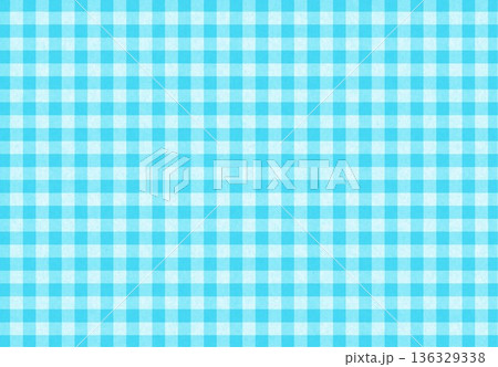 クラフト紙にチェック柄ブルー クラフト紙にチェック柄ブルー 136329338