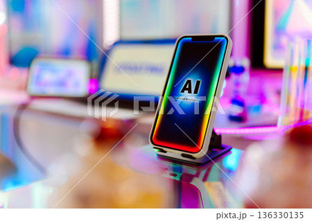 スマホ画面にAI表示 136330135