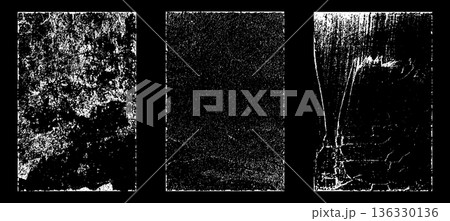 Black and white grunge. Distress overlay texture. Abstract surface dust and rough dirty wall background concept. Distress illustration simply place over object to create grunge effect. Vector EPS10. 136330136