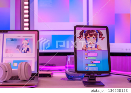 VTuber配信機材と照明 VTuber配信機材と照明 136330138