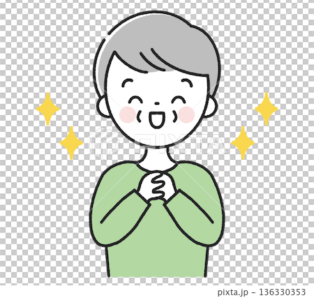 An emotional senior man 136330353