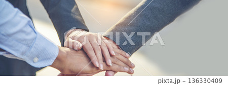 Banner diversity solidarity team multiethnic Partners hands together teamwork. Group of multiracial meetings joins hands together. Panorama Diversity people hands join empower trust team solidarity Banner diversity solidarity team multiethnic Partners hands together teamwork. Group of multiracial meetings joins hands together. Panorama Diversity people hands join empower trust team solidarity 136330409