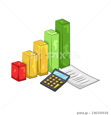 Illustration of business growth chart Illustration of business growth chart 136330558