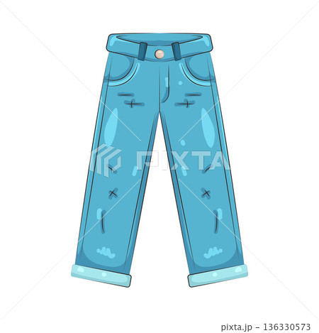 Illustration of jeans Illustration of jeans 136330573