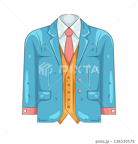 Illustration of suit jacket Illustration of suit jacket 136330578