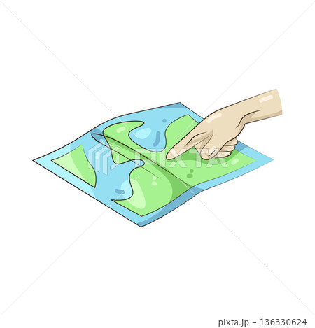 Illustration of map Illustration of map 136330624