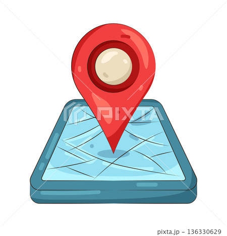 Illustration of location pin Illustration of location pin 136330629