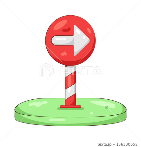 Illustration of road sign 136330655