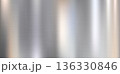 Brushed silver stainless steel texture with horizontal grain 136330846